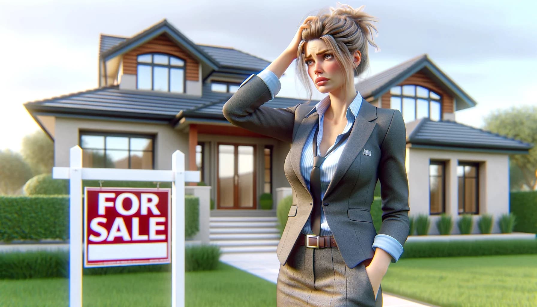 Real estate agent reviewing CRM options